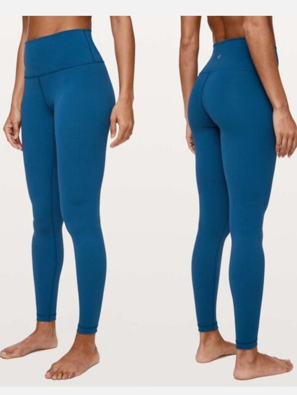 Lululemon Wunder Under High Rise Tight Leggings 28" Luxtreme Deep Marine Size 8